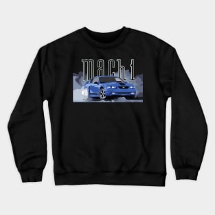 MACH 1 MUSTANG GT SN95 CLASSIC RETRO NEW EDGE AZURE BLUE Crewneck Sweatshirt